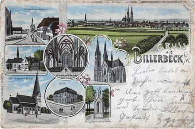 Postkarte Billerbeck um 1899