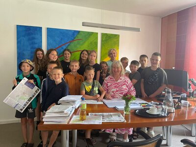 Malyn 2024 - Besuch im Rathaus