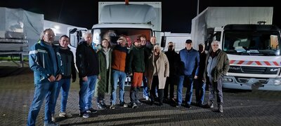 Verabschiedung Hilfstransport Malyn