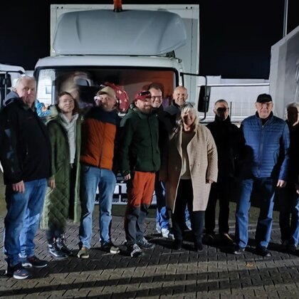 Verabschiedung Hilfstransport Malyn