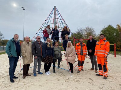Pressetermin Spielplatz Helker Berg