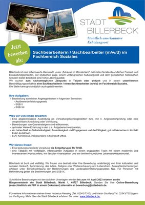 Stellenausschreibung Soziales