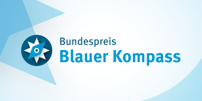 Blauer Kompass