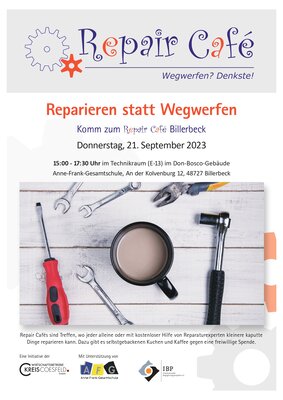 Plakat Repair-Café September 2023