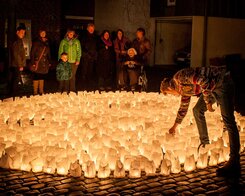 Kerzenscheinsamstag Herzchen - Stadt Billerbeck /Joachim Albrecht Kerzenscheinsamstag Herzchen