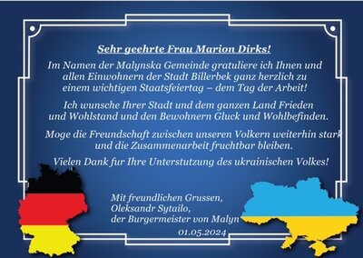 Grußbotschaft Malyn 
